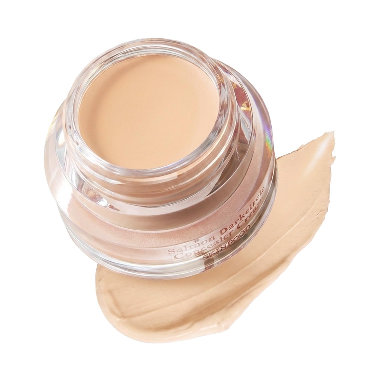 SKINFOOD Salmon PDRN Dark Circle Concealer Cream - 0 Light, Under Eye Concealer for Dark Spots and Wrinkles, Full Coverage, Stocking Stuffer, 10 g (0.35 Oz) 0.35 Ounce (Pack of 1) Light