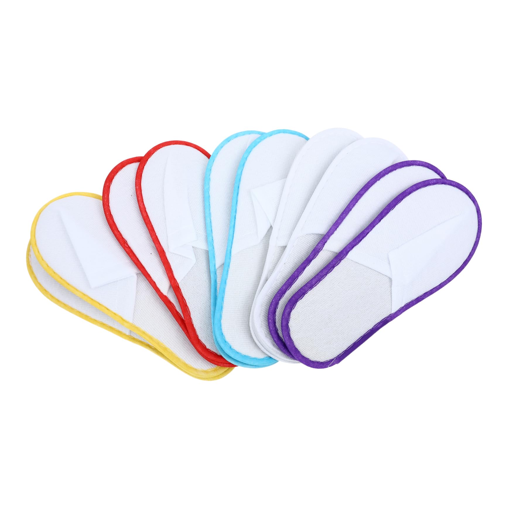 Ipetboom 20 Pairs Disposable Hotel Slippers Spa Guest Slippers Soft Closed Toe One-time Use Unisex