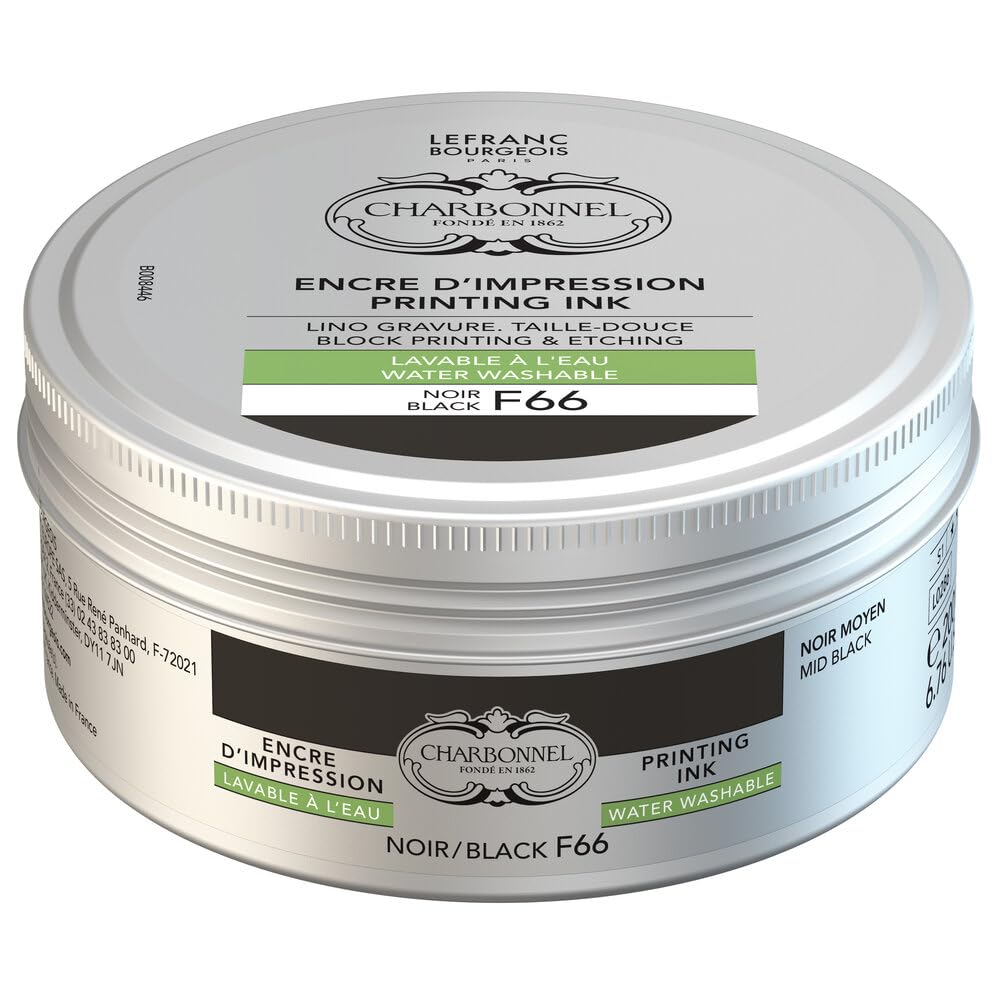Inchiostro Per Stampa In Rame Lefranc Bourgeois Aqua Wash, Rosso Geranio 60 Ml, Lavabile In Acqua, Vegano - 3
