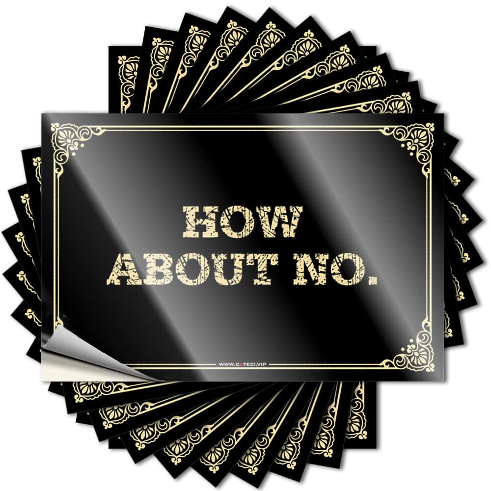 Tattoo Dishwasher Peel and Stick - How About No. Door Spicy Waterproof Vinyl for Summer(6X9CM)