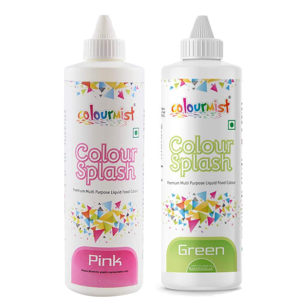 Combo Of Colourmist® Colour Splash (Pink) and (Green),200gm