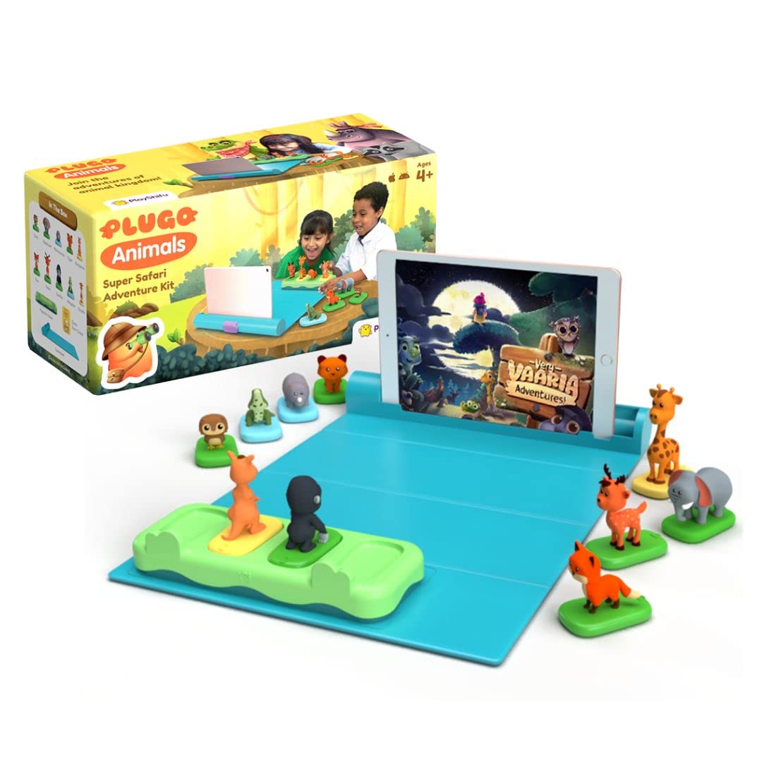 Shifu Play Plugo Animals Safari Ar-Powered Stem Toy For Kids With Rainforest, Zoo Animal Figurines -Boost Problem-Solving Skills With 3 Games, 100+ Levels, Educational Fun Learning Puzzle (4-10 Years) Shifu Play Plugo Animals Safari Ar-Powered Stem Toy For Kids With Rainforest, Zoo Animal Figurines -Boost Problem-Solving Skills With 3 Games, 100+ Levels, Educational Fun Learning Puzzle (4-10 Years)
