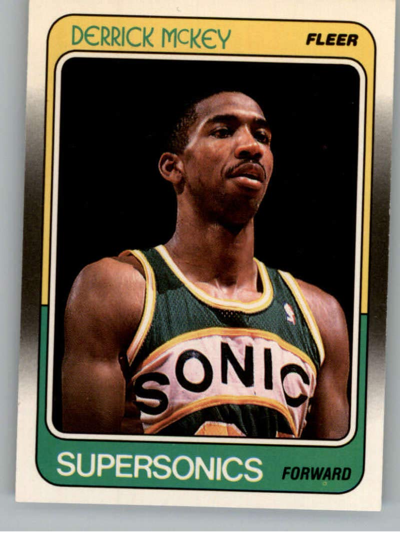 1988-89 Fleer #109 Derrick McKey NM-MT RC Rookie Seattle SuperSonics Basketball
