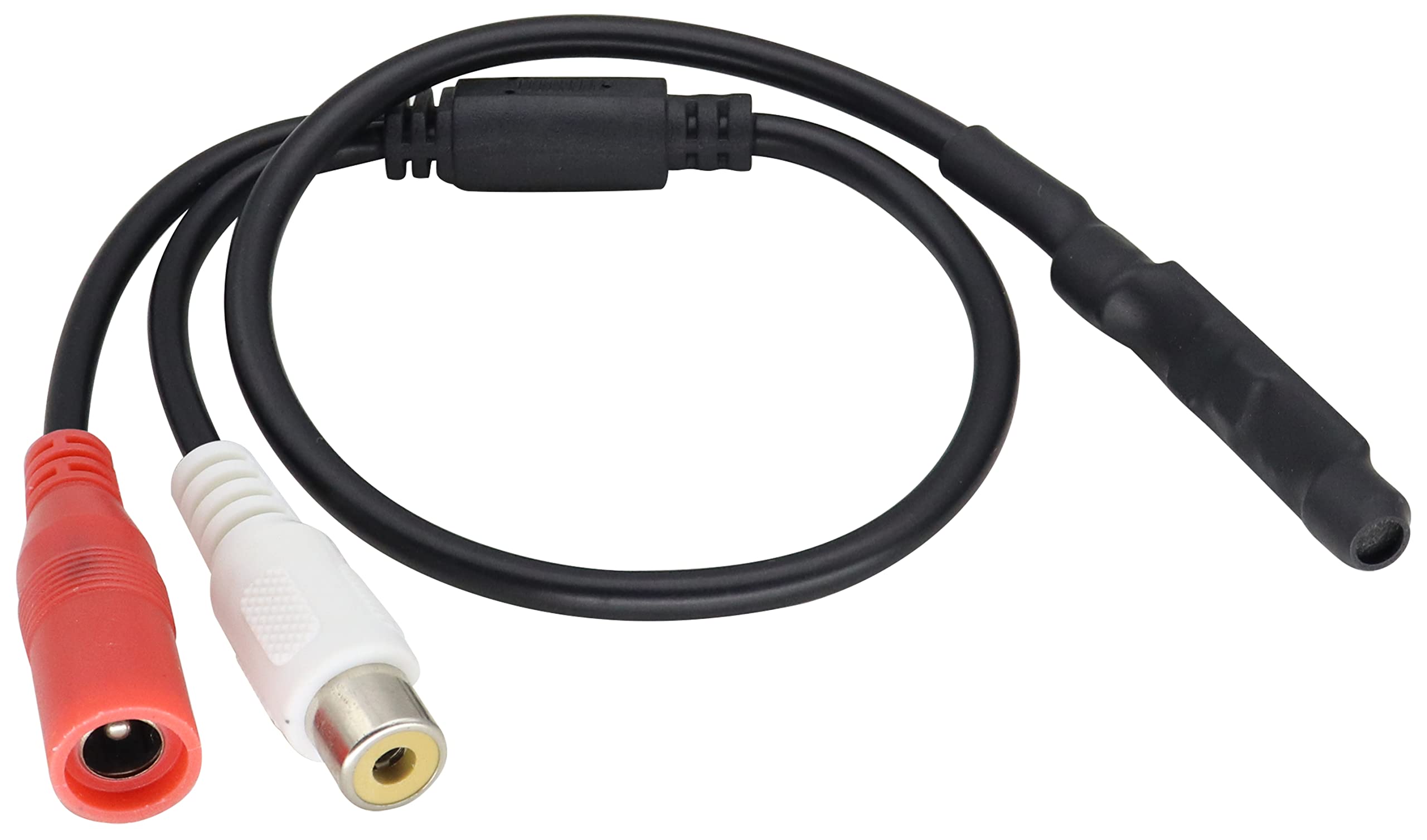 HCFeng CCTV Microphone Audio Cable Pickup Device Mic Outdoor CCTV RCA Surveillance Mic DVR High Sensitive Preamp Amplified Pickup Device Mic External