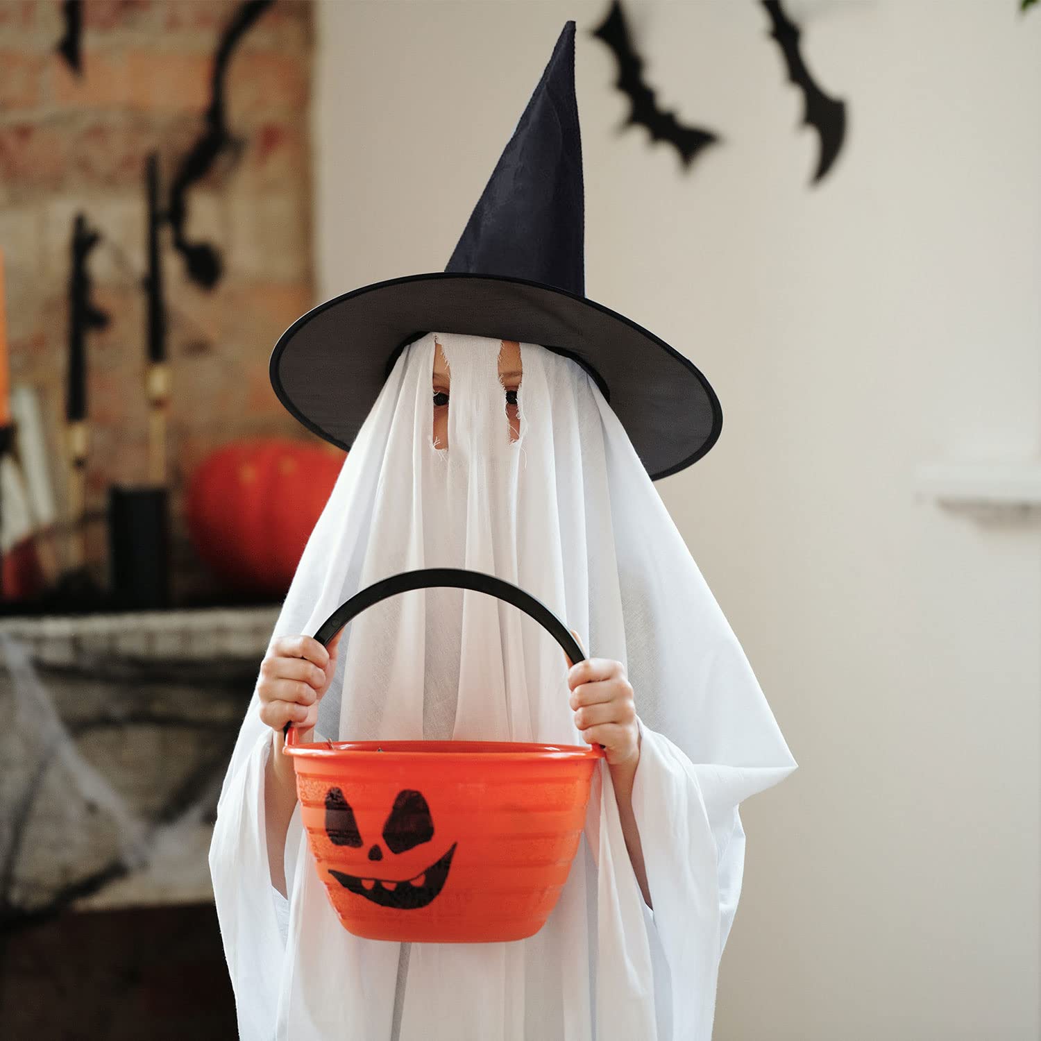 TSHAOUN Chapeau de sorcière noir pliable Halloween fête costumée