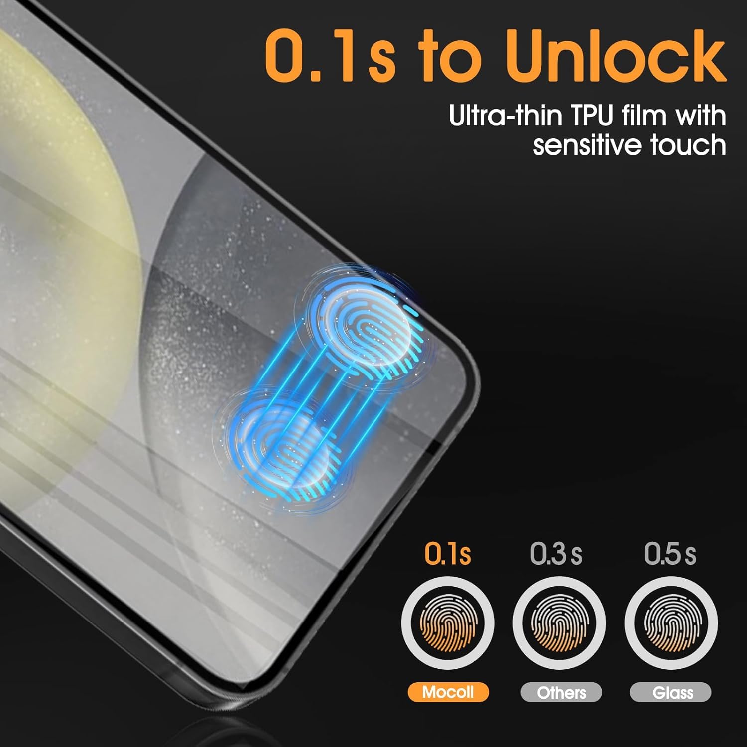 3 Pack Privacy Screen Protector for Samsung Galaxy S22 Ultra [Not