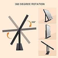 Vista 4 de Beelux Espejo de tocador con luces, espejo de maquillaje de 11 pulgadas con luz regulable, control inteligente, memoria, ajustable 3 modos