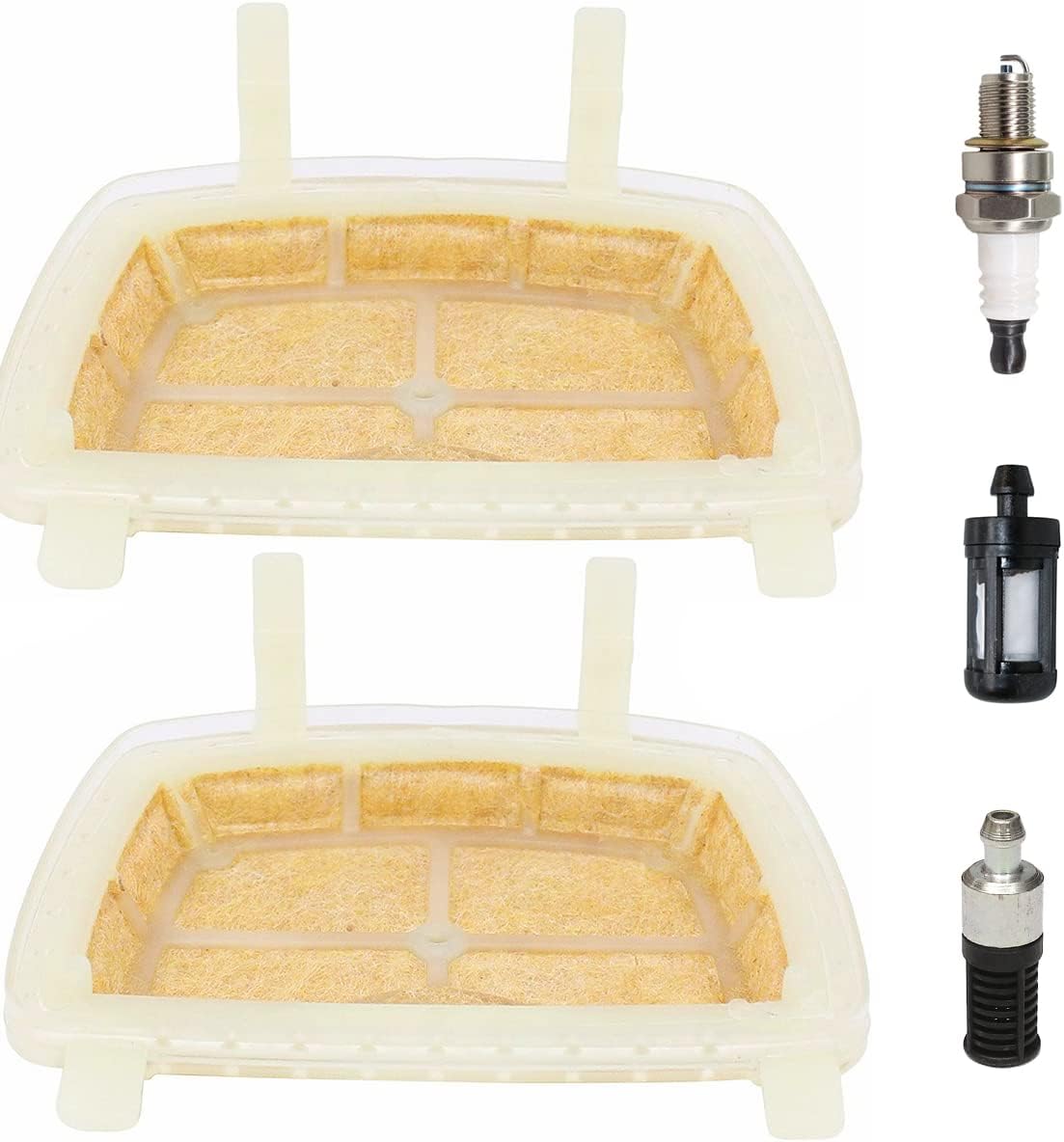 – Air Filter Kit with Spark Plug Fuel Filter Oil Filter for STIHL MS171 MS181 MS211 MS 171C MS181C MS211C Chainsaw; Replaces 1139 120 1602