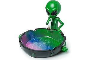 Alien Silicone Bong Ashtray for a Groovy Smoking Experience