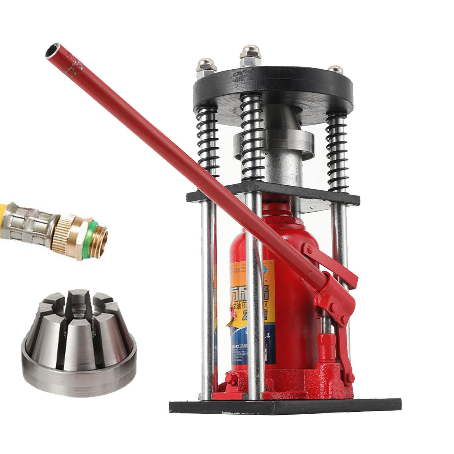 WZTO Hydraulic Hose Crimping Machine 5 Tons Hydraulic Clamp Portable Hand Tool Bottle Jack Press Crimper For 6 5 20 Mm Pvc Rubber Hose Noble
