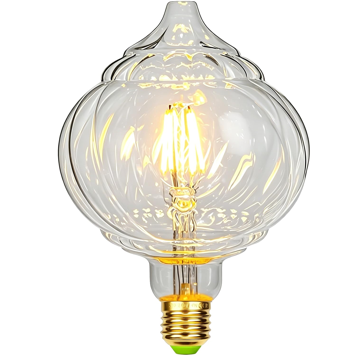 Tianfan Vintage Led Bulb Giant Special Shaped Edison Bulb 4W 2700Kelvin E27 220-240V Decorative Light Bulb (Lantern)