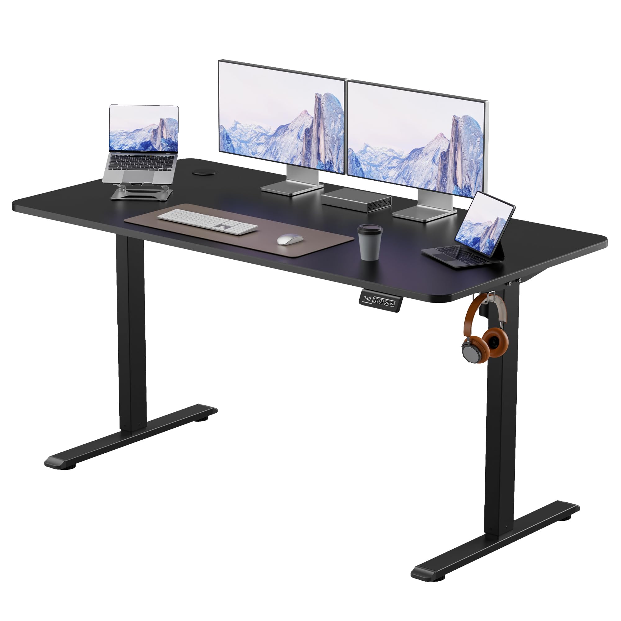 Amazon.co.jp: Alebert 昇降デスク スタンディングデスク 電動