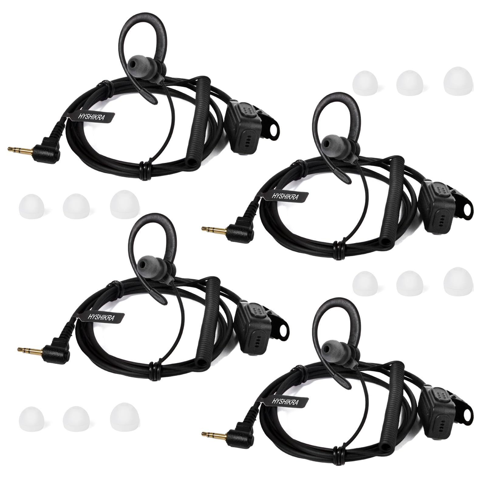 Auricular walkie talkie Motorola TLKR T82 T80 T60 T92 con micro forma G negro 7