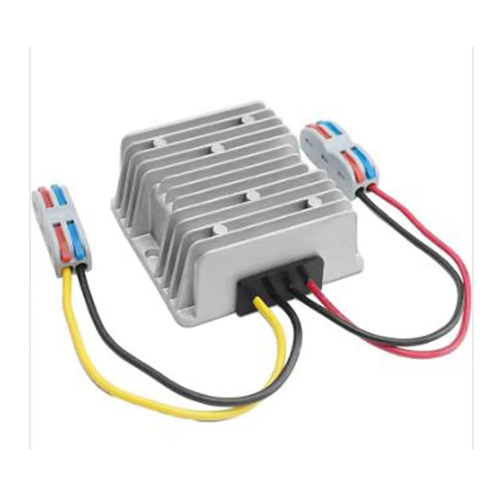 OSHZIKJII V3 150W industrial 2.5G P-O//E injetor DC48V-57V input max57V2.63A Passive P-O//E output with housing(12V to 57V booster)