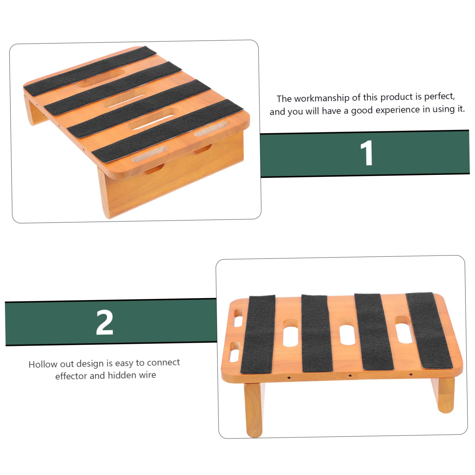 HEMOTON Professional Guitar Effector Board Effector Pedal Mount Easy to Install