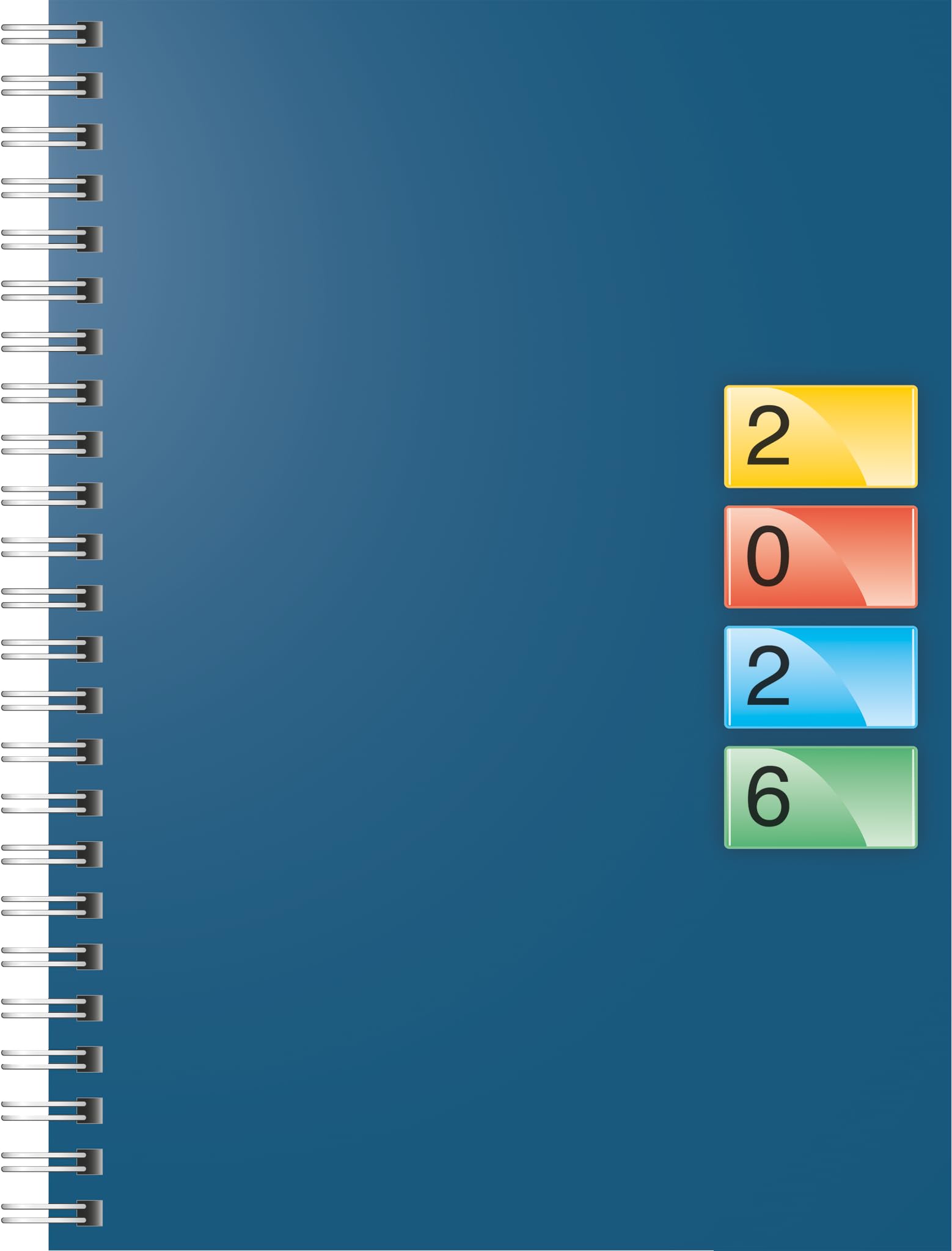 BRUNNEN Buchkalender DATAline Mod. 796 40 '26 | A5, Karton, blau