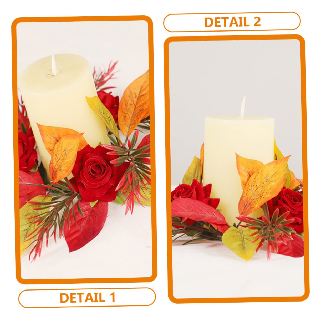 Amosfun 3pezzi Ghirlanda Decorativa Rosa Per Porta Ingresso Wreath Elegante Per Decorazioni Da Appendere Casa e Matrimonio Senza Manutenzione Aspetto Realistico e Design Chic