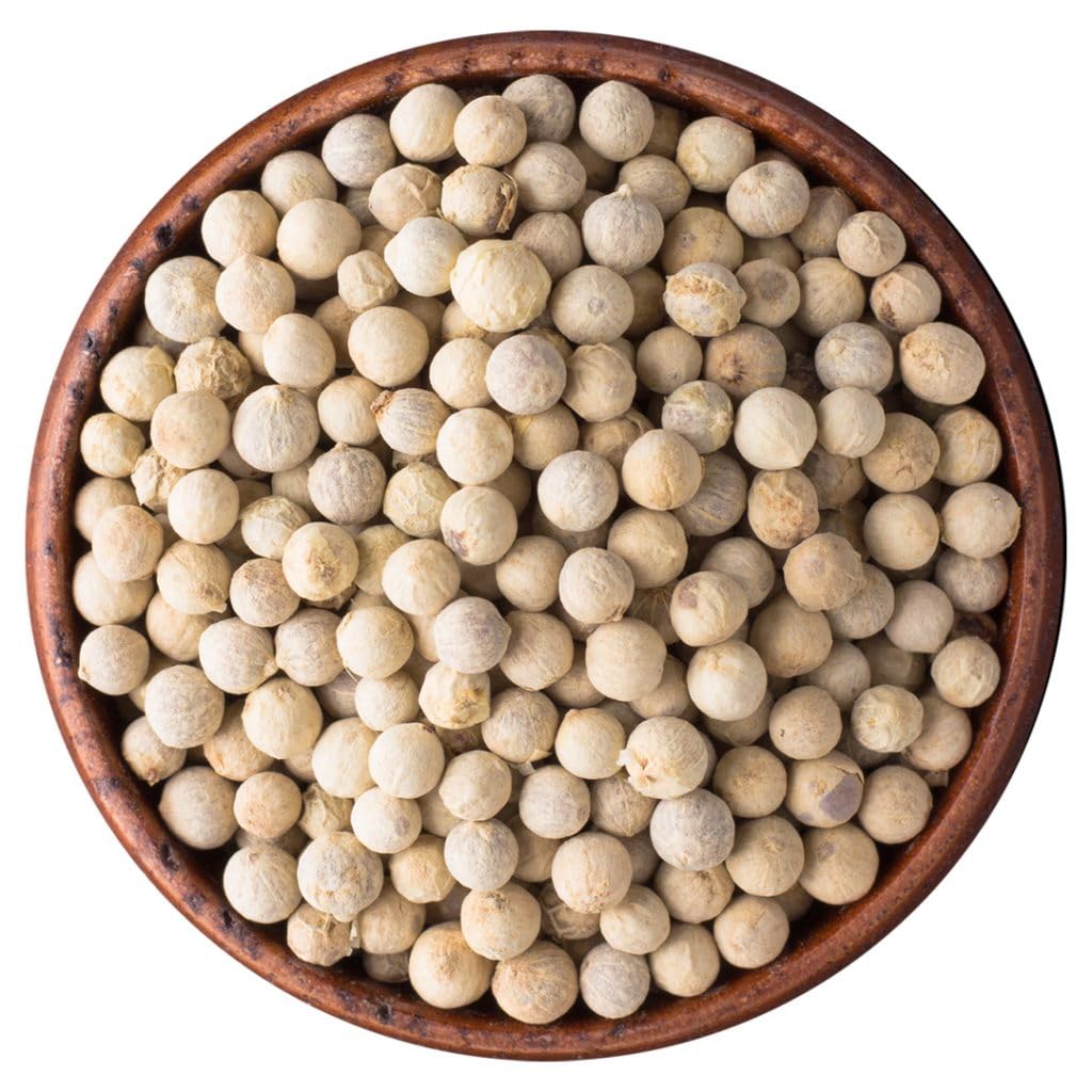 Piper Nigrum-White Pepper-Safed Mirch-Dakhni Mirch-White Piper-Safed Miri-Spice-Traditional Indian Natural Spice (50 Gram)