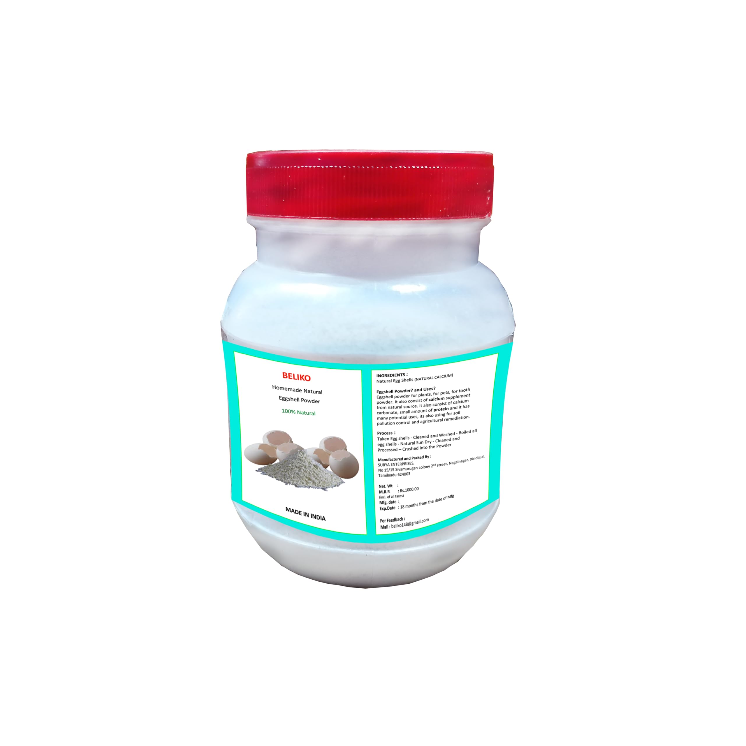 Homemade Egg Shell Powder is Processed and Cleaned – White (500gram)-image-25