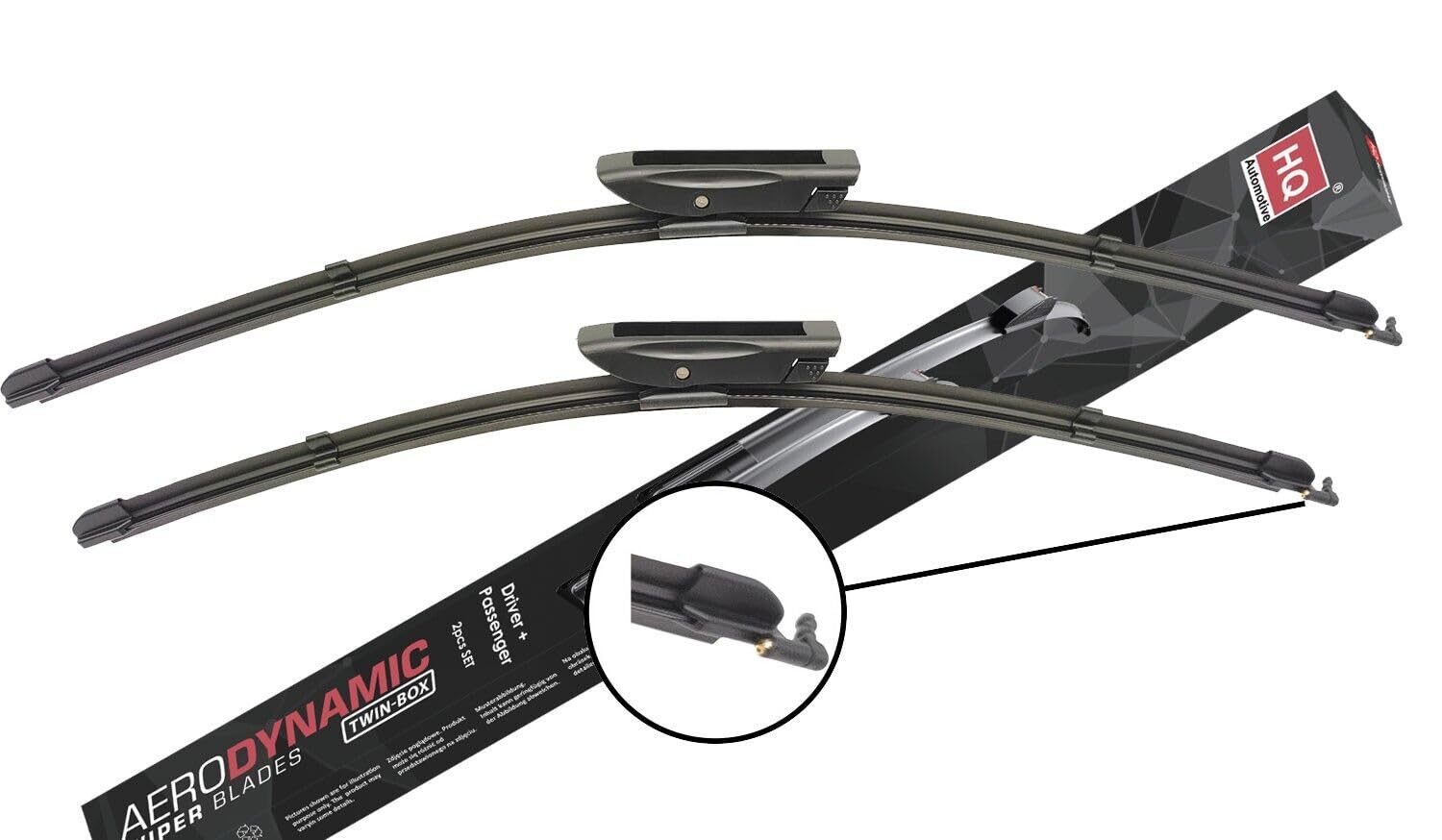 HQ Automotive Wiper Blade for Citroen C4 Cactus (2014-onwards) Front Set, ADJ71-627