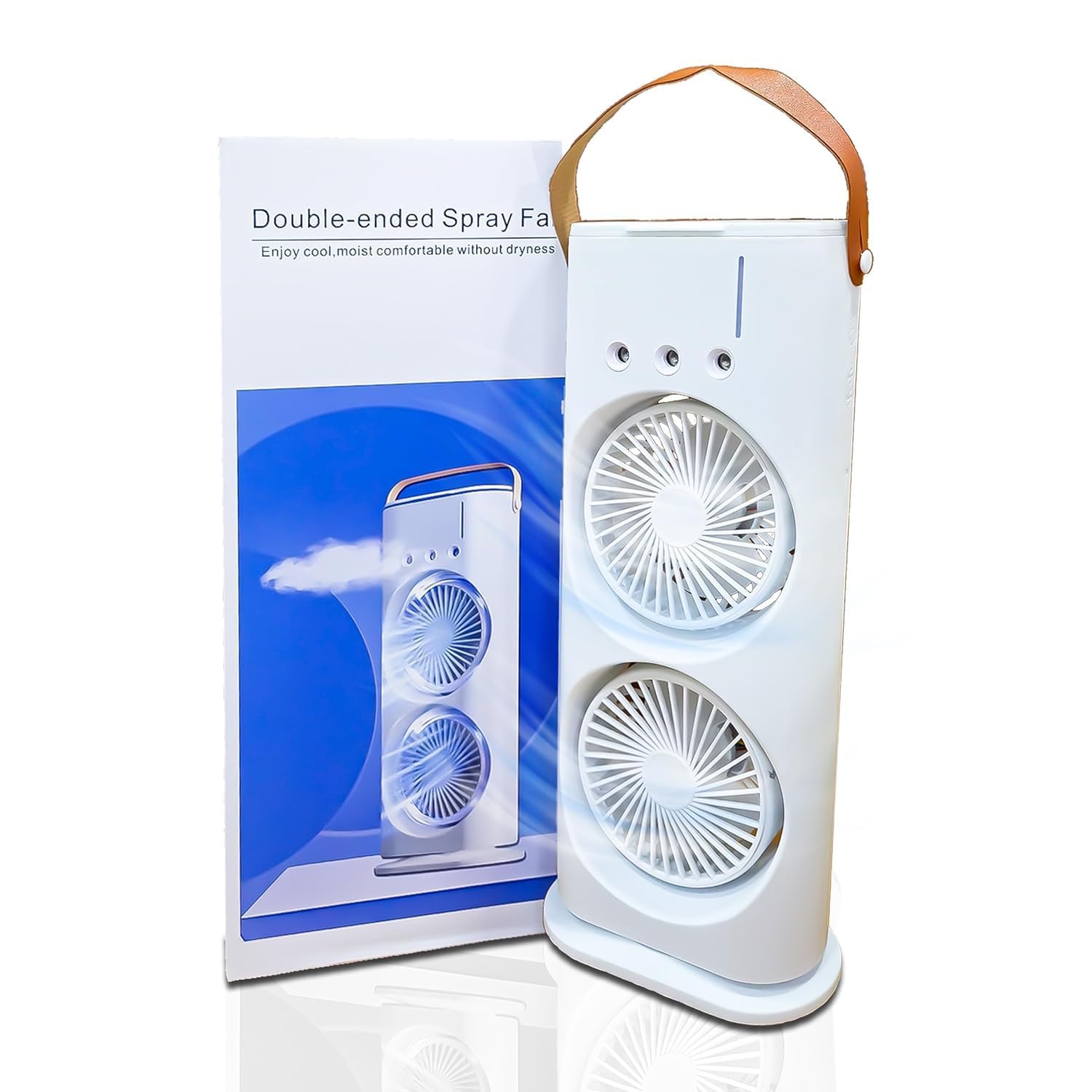MiNi CoOlEr FoR RoOm CoOlInG | PoRtAbLe FaN WiTh 7-CoLoR LeD LiGhT, TiMeR, AdJuStAbLe SpEeDs & SpRaY MoDeS-image-34
