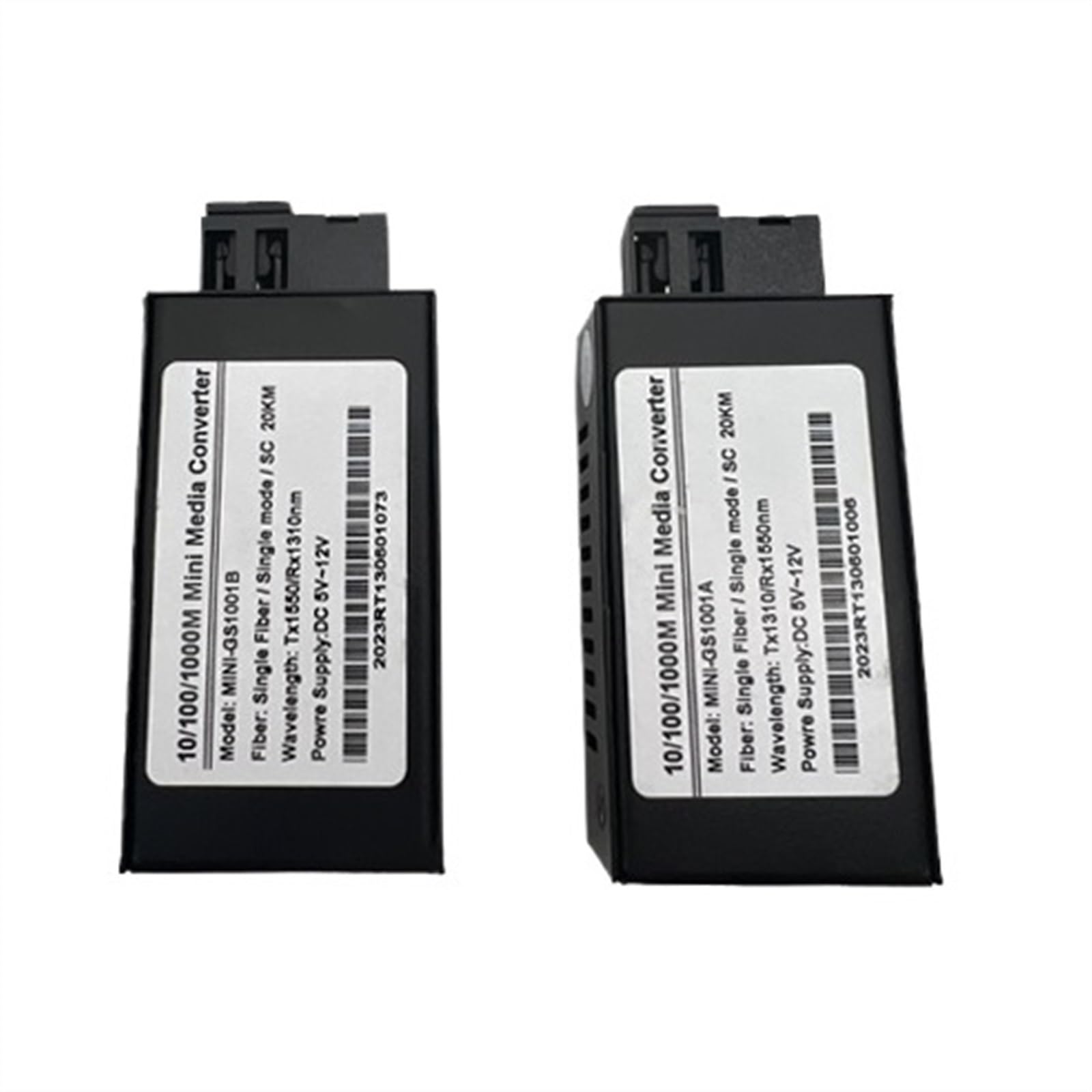 Transceiver Światłowodowy Gigabitowy Konwerter Światłowodowy Mały Rozmiar MC 1GE1GF 1 Para 1A + 1B 1310nm I 1550nm 1 Para 10 M 100m1000m (Size : 1 pair US)