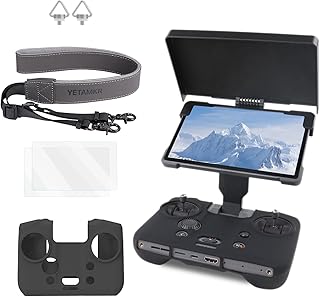 Remote Control Sunshade for DJI Mavic 4 RC Pro 2 Remote Control Silicone Case Sleeve/Controller Screen Protector & Adjustable PU Neck Strap & Standard Lanyard Screw Accessories