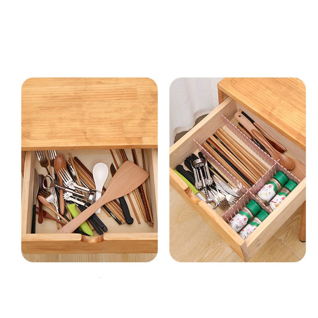 Divisore per cassetti in plastica Regolabile Scaffali Fai-da-Te Combinazione Libera per Uso Domestico Pannello divisorio Strumenti di Divisione salvaspazio (D)