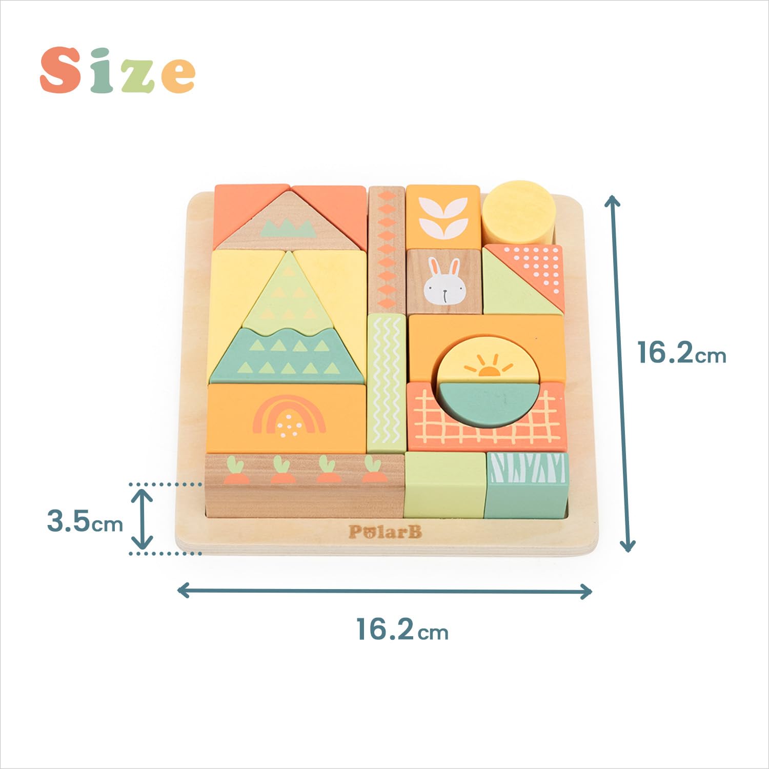 Amazon | PolarB ポーラービー バニーシリーズ つみきパズル / 22