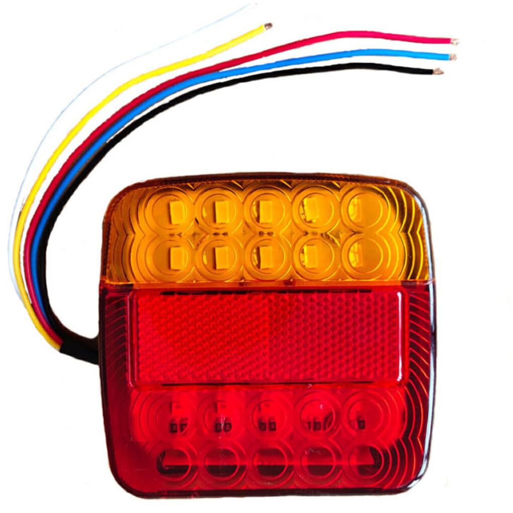 CLSSLVVBN 12V Trailer Tail Light Night Driving Truck Taillight Lighting Rear Lamp Indicator Mounted Removable Pre-wired