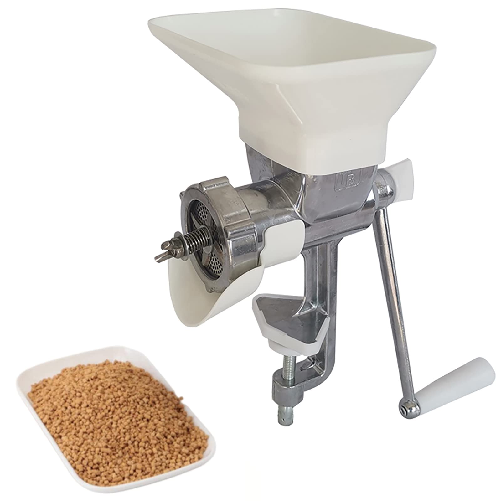 Macchina per Pellet di mangime, Strumento Manuale per la Produzione di Pellet di mangime per Animali Domestici con Fustella da 5/6/7/8/9/10 mm per Gatti, Cani di Piccola/Grande Taglia