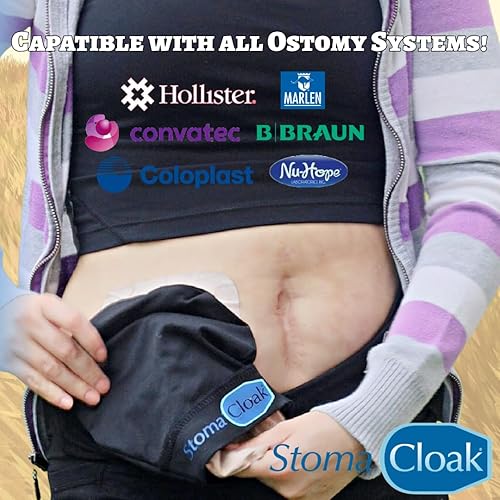 Miniatura 4 de StomaCloak - Fundas para bolsas de ostomía, reductoras de olor, absorben la humedad, tela fresca, se adapta a todos los tamaños de ostomía,