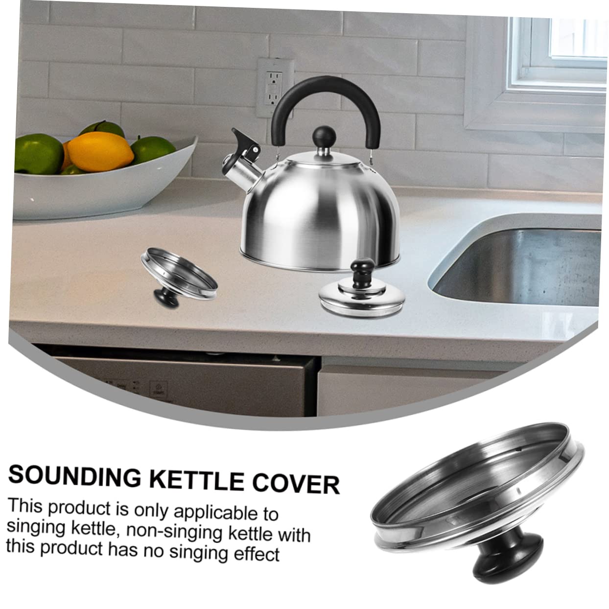 MAGICLULU 3pièces Couvercle De Remplacement Inoxydable Pour Bouilloire Siffleur Accessoire Pratique Pour Équipements De Cuisine
