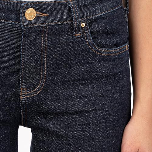 KUT from the Kloth Women's Fay High Rise Fab Ab Straight Leg-roll Up Raw Hem4