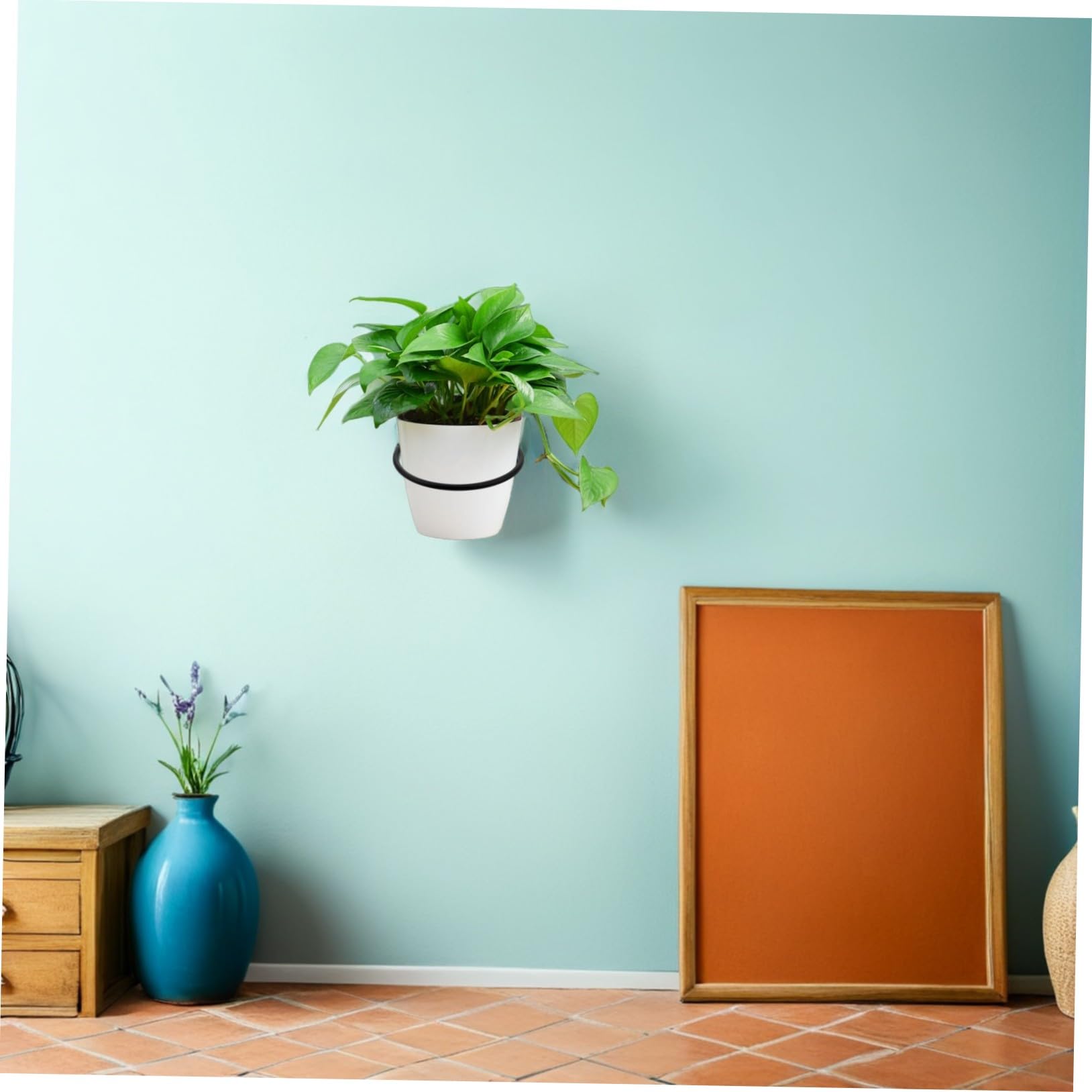 HANABASS 6juegos Soporte para Macetas de Pared Metalico Soporte para Plantas de Pared Moderno Colgador de Plantas para Balcón Sala de Estar y Oficina Incluye de Tornillos