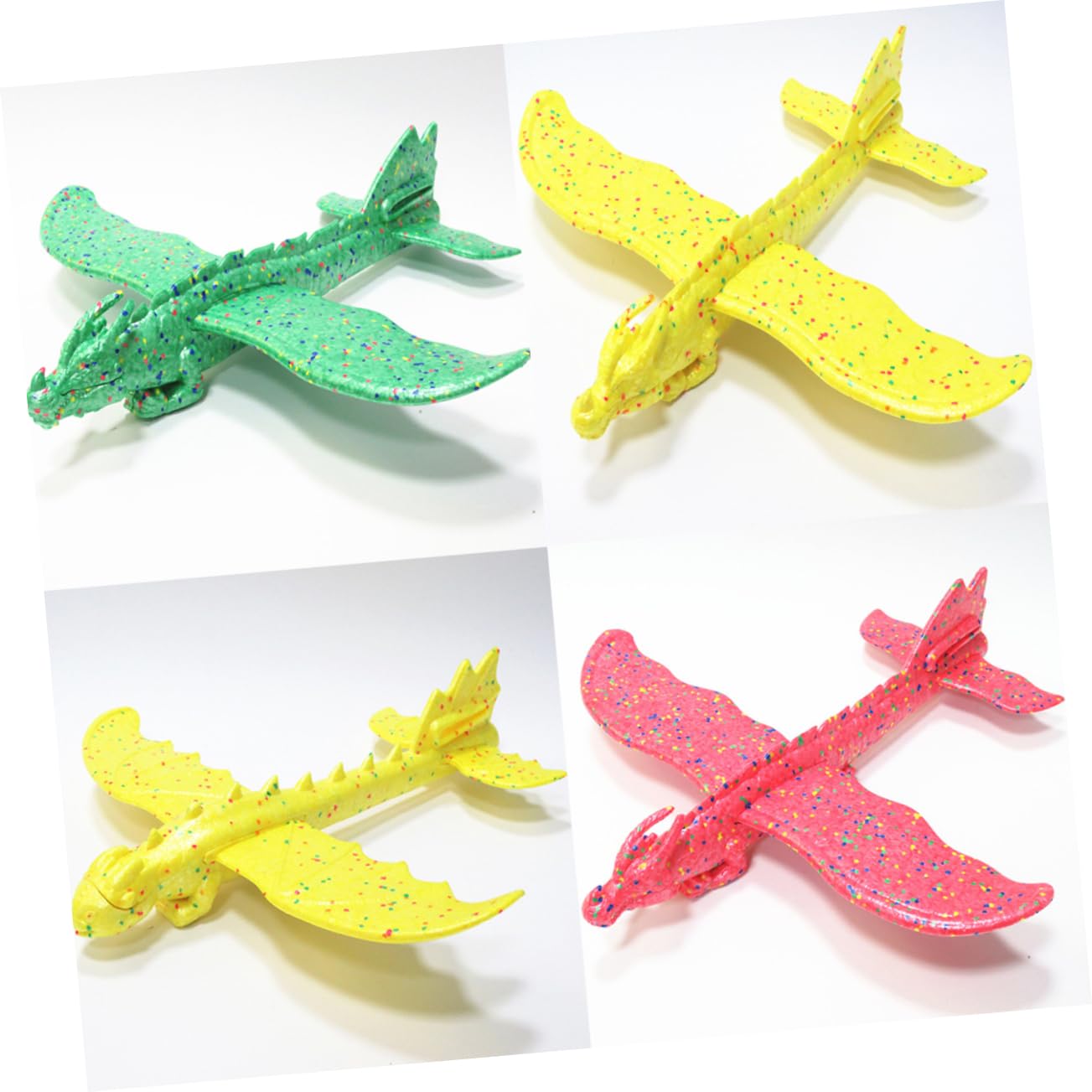 Avions Jouets en Mousse Epp Résistants aux Chocs et Légers Lot de 3 à Lancer la Main et Vol Plané Amusant Couleur Aléatoire pour Jeux en Extérieur