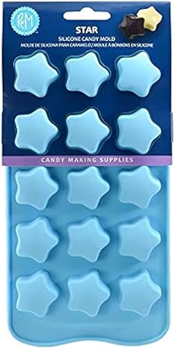 R&M International Molde de silicona 9004 Star para dulces, chocolate, cera y más