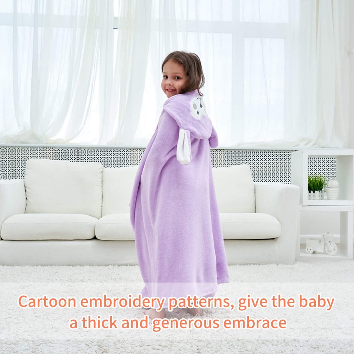 HAGOT Badponcho voor kinderen van 0-3 jaar, badhanddoek met capuchon voor baby's, cadeau voor pasgeborenen, kinderen, capuchonhanddoek voor dieren, zacht en super absorberend, haas, camelkleuren, 69 x HAGOT Badponcho voor kinderen van 0-3 jaar, badhanddoek met capuchon voor baby's, cadeau voor pasgeborenen, kinderen, capuchonhanddoek voor dieren, zacht en super absorberend, haas, camelkleuren, 69 x