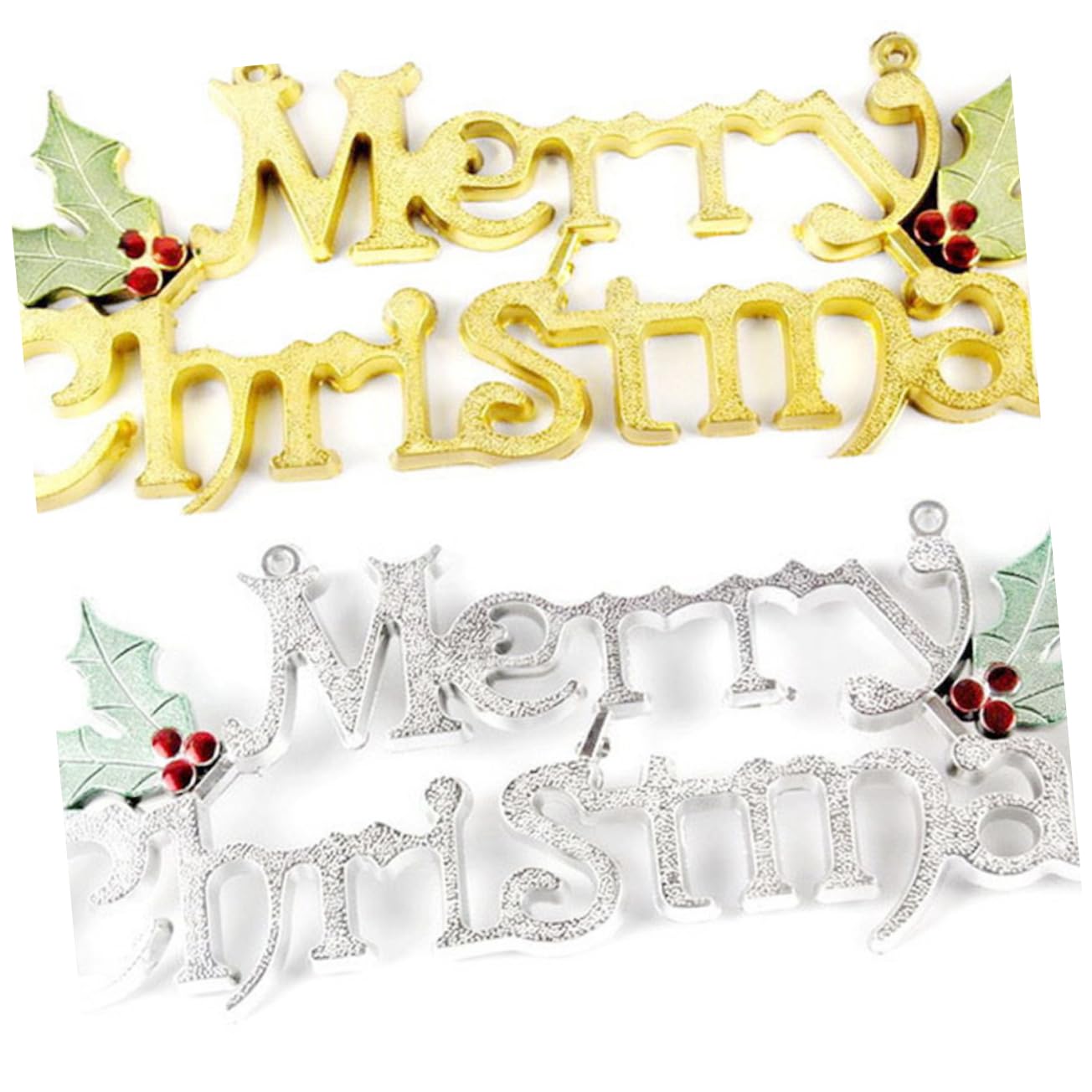 ABOOFAN 2 Piezas Colgando de la Puerta Colgantes navideños navideños Adorno de Puerta Bon Nadal decoración Letrero de Pared de Navidad Colgante de Puerta Adorno Colgante de Navidad