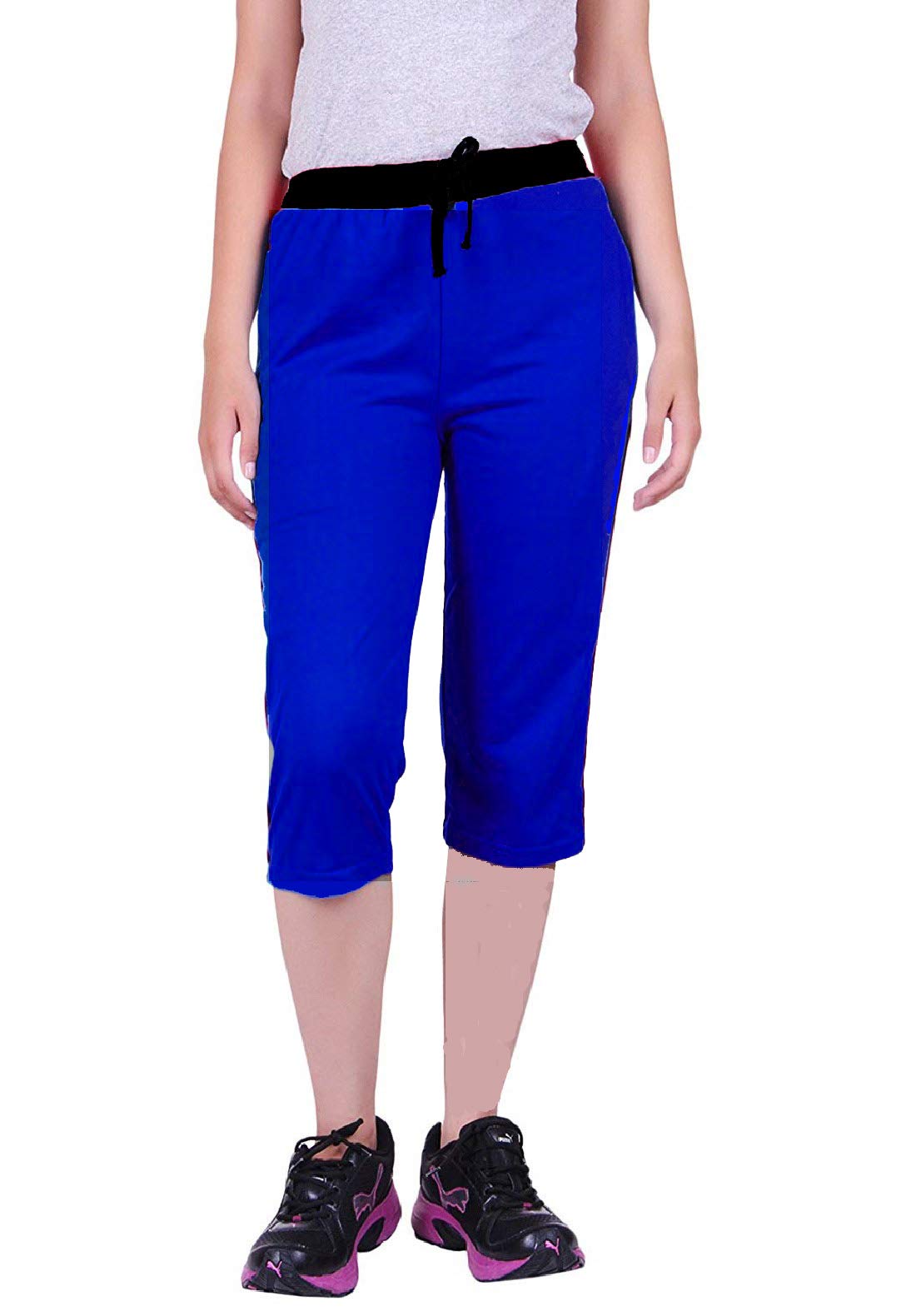 FEELBLUEMen's Cotton Casual/Athleisure Three Fourth Shorts, and Sizes