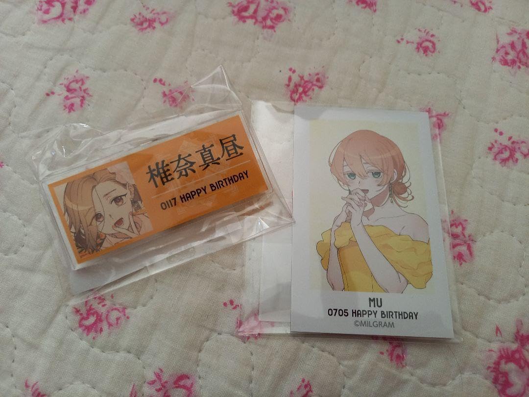 ミルグラム くじ マヒル アクリルネームプレート＆イラストカード2枚