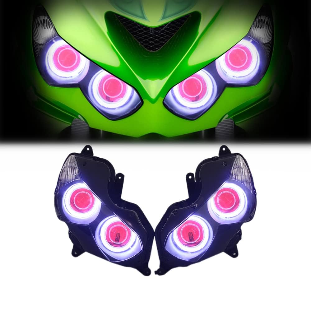 Amazon.com: KT Angel Eyes Headlight Assembly for Kawasaki