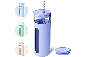 Hydrating Elixir: BOTTLE BOTTLE Glass Tumbler with Straw and Lid