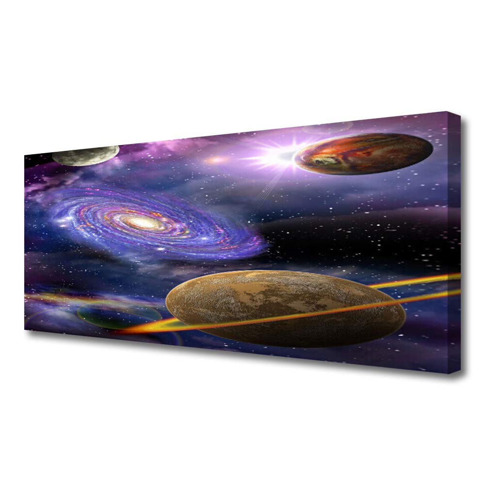 Tableau décoration moderne Tulup Espace Univers avec toile haute qualité