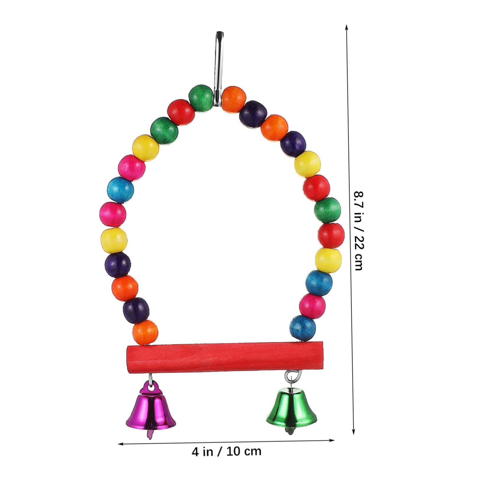 HANABASS 5juegos Columpio y Sonajero para Aves Accesorios para Jaula De Pájaros Juguete Interactivo y Decorativo Instalación Rápida y para Periquitos y Agapornis