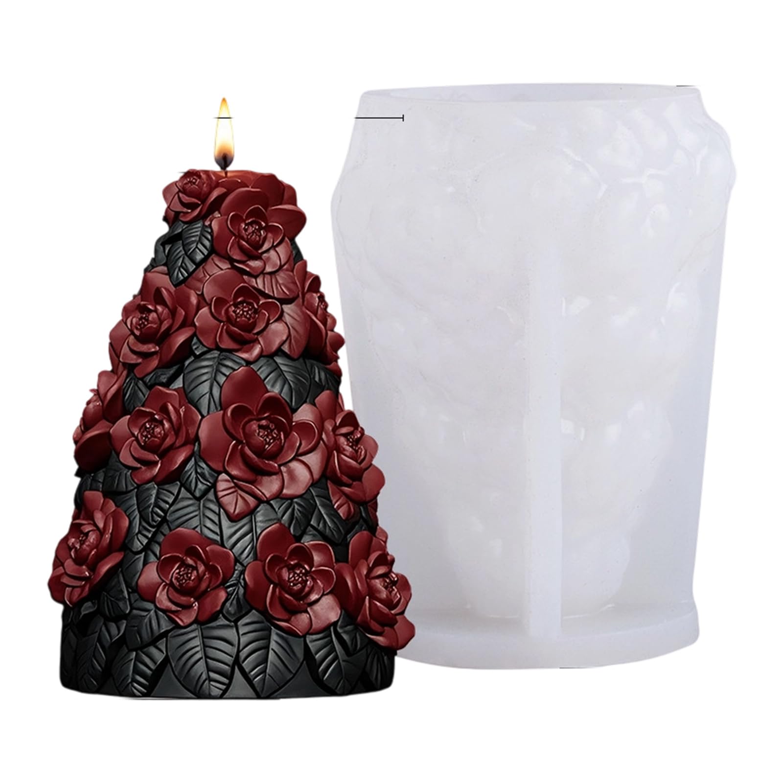 Xjdzineq Silicone Plasters Molds Epoxy Resin Christmas Tree Ornament Casting Silicone Christmas Tree