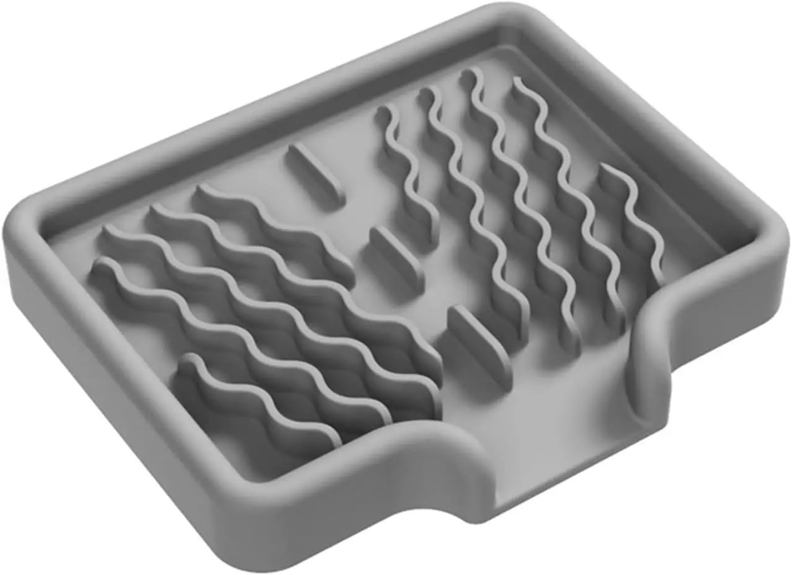 3Pcs Silicone Drain Soap Dish For Bathroom Kitchen Sink Sponge Holder For Shower Dispenser Draining Tray for Soap(S)