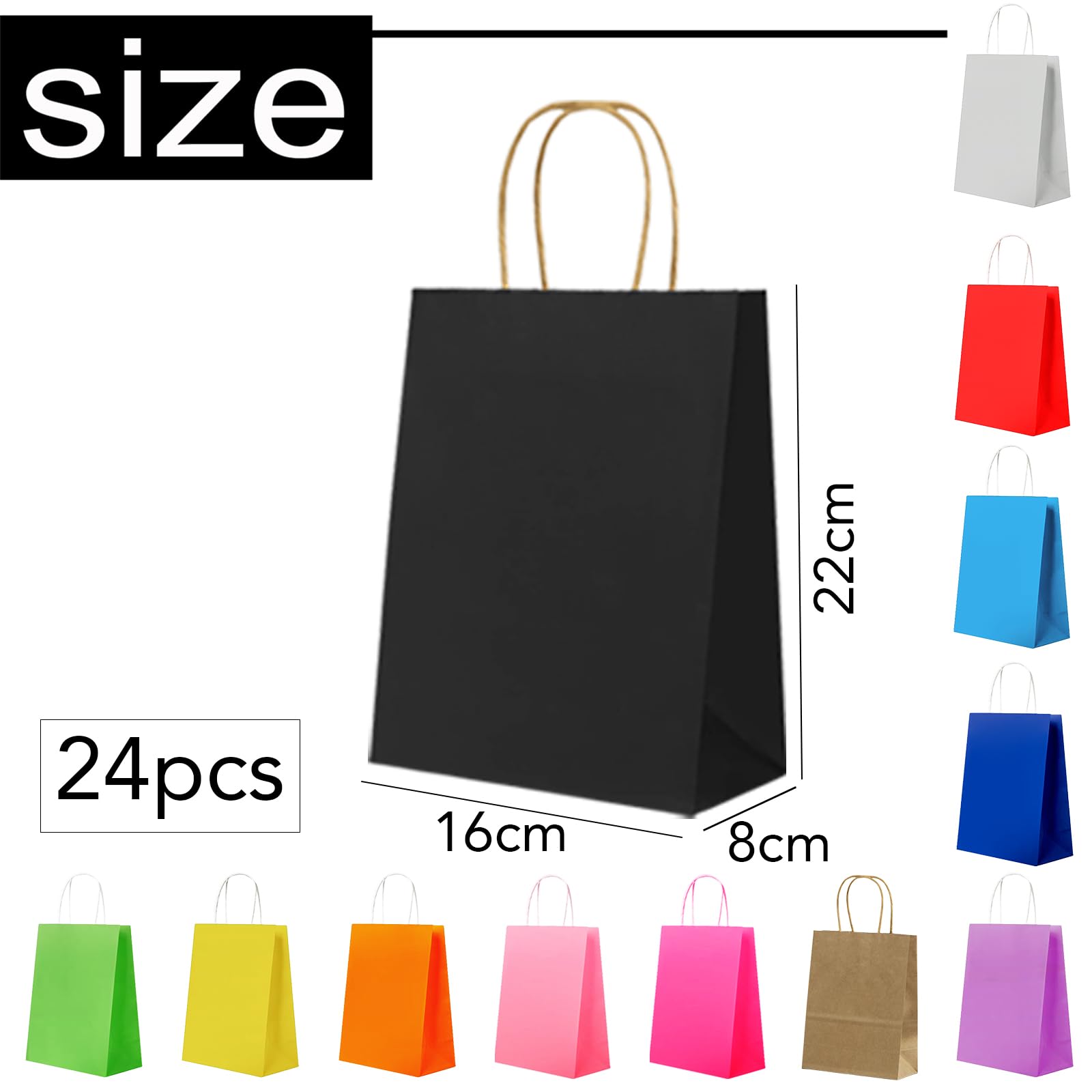 Blulu 20 Pcs Puppy Dog Paw Gift Bags With Paper Twist Handles, Dog Gift Paper Paw Treat Goodie Bags For PET Treat Party Favor, 6.3 X 3.1 X 8.6 Inch(Blue Backing