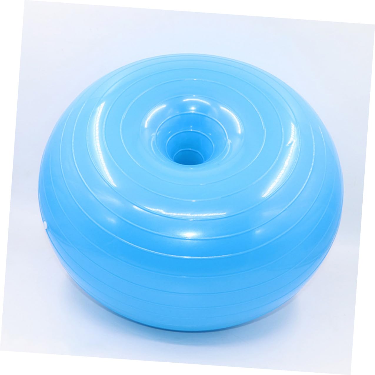 Explosionsgeschützter Gymnastikball Donutform aus PVC mit Hoher Griffigkeit und Luftpumpe für Yoga und Pilates Training zu Hause und Büro