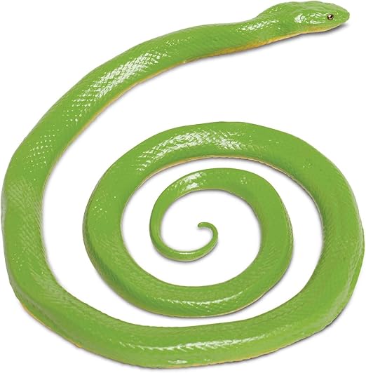 Safari Ltd. Rough Green Snake Figurine - Detailed 36" Plastic Model Figure - Fun Educational Play Toy for Boys, Girls & Kids Ages 3+